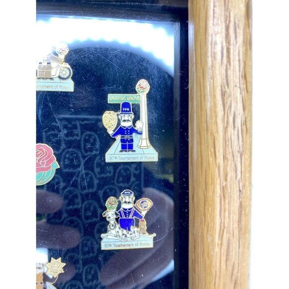 Pasadena Tournament Of Roses 97th Anniversary Commemorative Pin Set Framed Rare - Picture 4 of 12